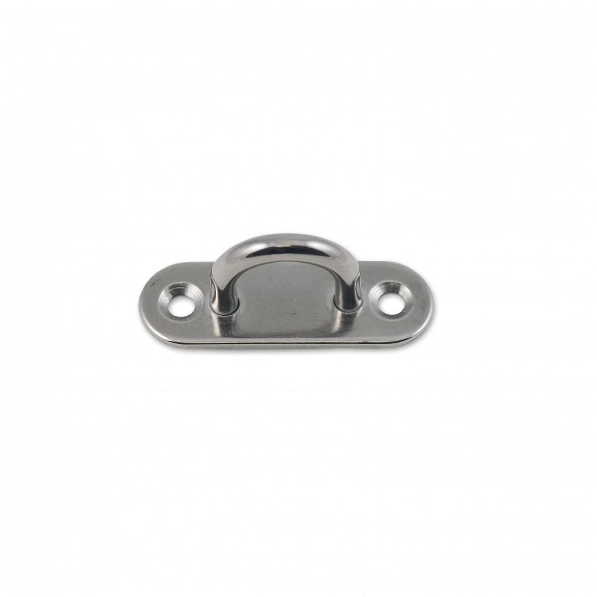 CENTRALE BRICO Lot de 2 platines avec anneau inox, L.80 x l.35 mm