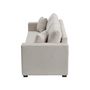 Voir la diapositive 4 : BEST MOBILIER Cyrus - canapé droit 3 places convertible en velours côtelé