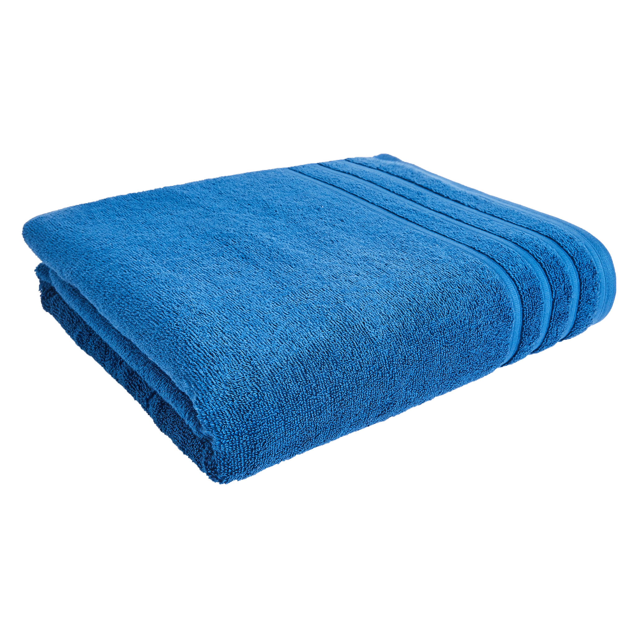 Voir la diapositive 1 : ACTUEL  Serviette de toilette unie en coton bouclé 500 gr/m2