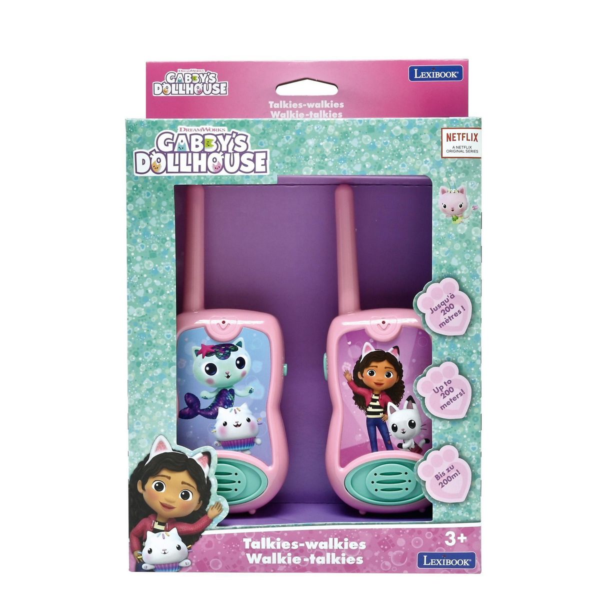 Lexibook Talkies-walkies 200m Gabby et la Maison magique
