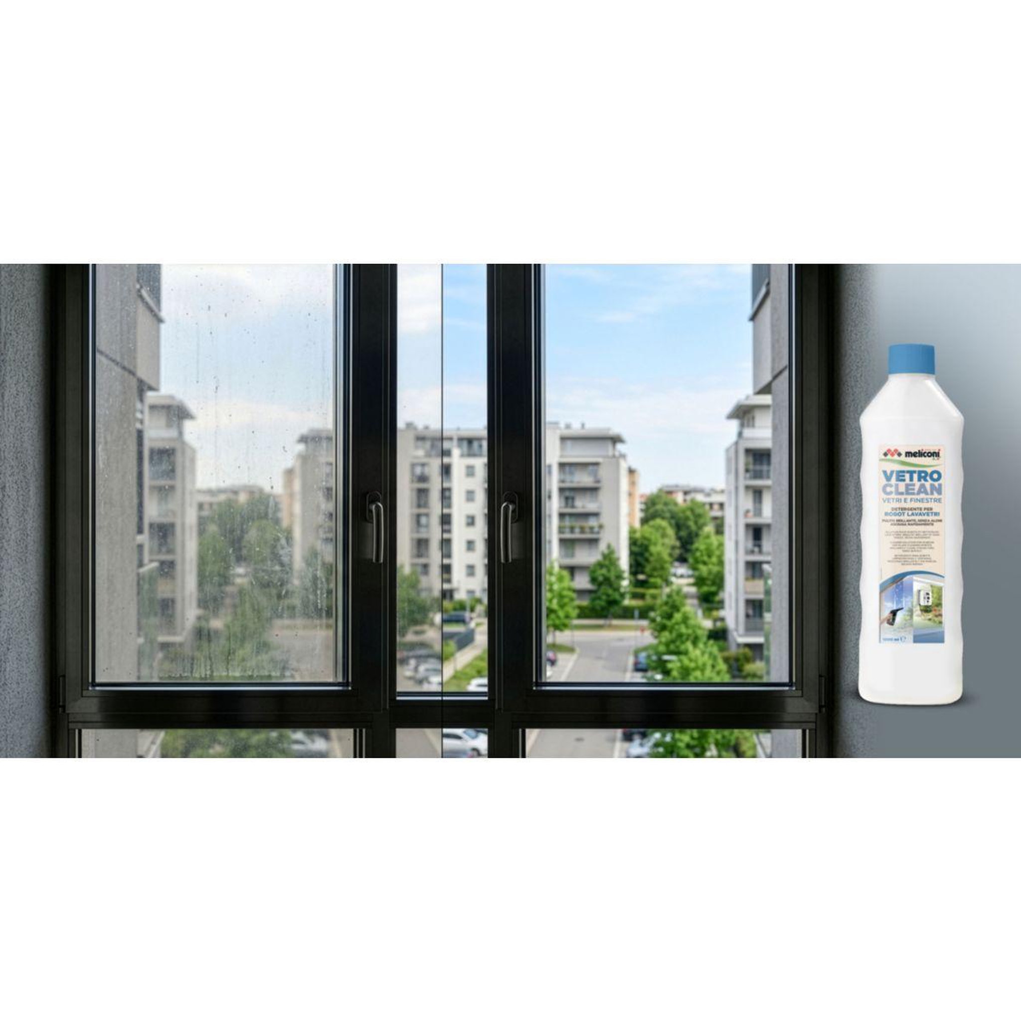 Voir la diapositive 3 : Meliconi Détergent vetro clean robots et laveur de vitres