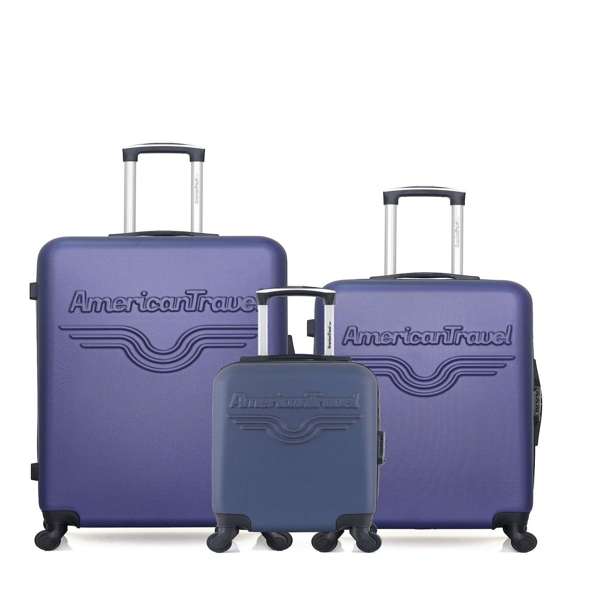 AMERICAN TRAVEL AMERICAN TRAVEL - LOT DE 3 - Valises grand format, weekend et cabine XXS CHELSEA