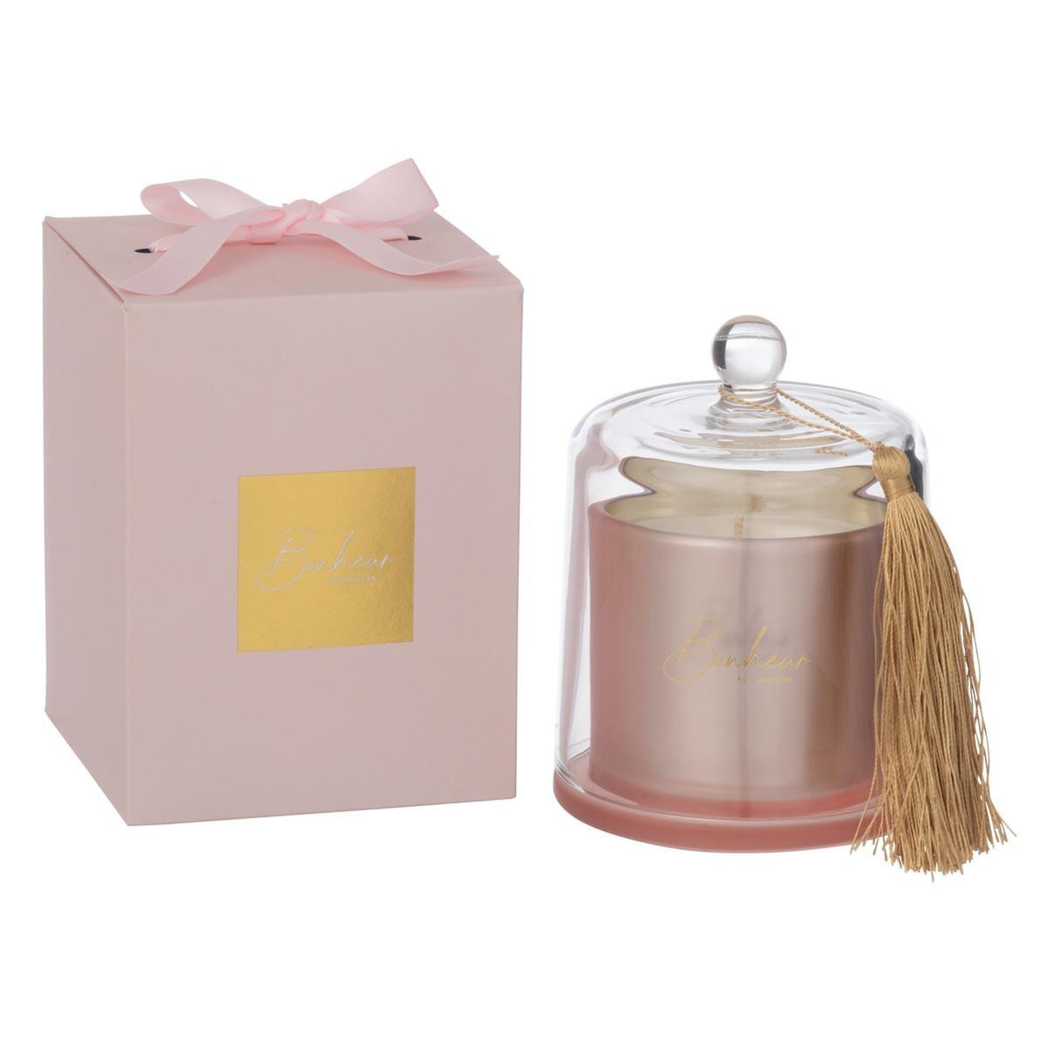 J-LINE Bougie parfumée cloche  cloe  15cm sapphire amber tea