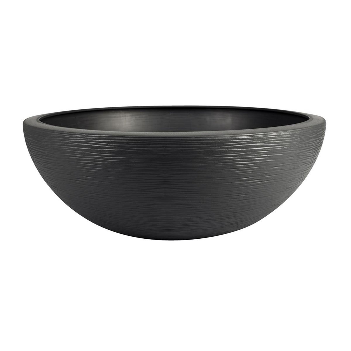 Eda Pot de fleurs vasque en plastique Graphit UP anthracite - Ø 60 cm - Eda