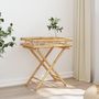 Voir la diapositive 4 : VIDAXL Table a plateau pliante 60x40x68 cm bambou
