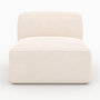 Voir la diapositive 5 : Rendez vous déco Chauffeuse pour canapé modulable en velours blanc cassé-Mina