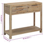 Voir la diapositive 6 : VIDAXL Table console 82x33x73 cm Bois d'acacia massif