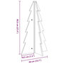 Voir la diapositive 6 : VIDAXL Arbre de Noël en bois pour decoration blanc 69,5 cm pin massif