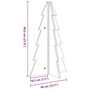 Voir la diapositive 6 : VIDAXL Arbre de Noël en bois pour decoration blanc 69,5 cm pin massif