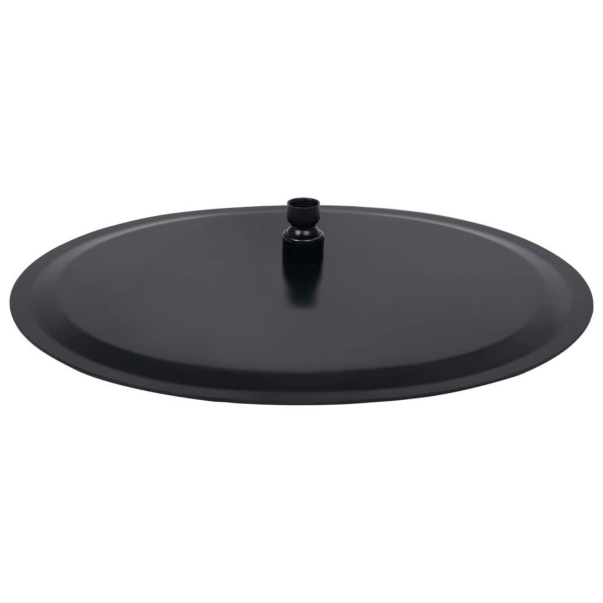 VIDAXL Pomme de douche pluie Acier inoxydable 40 cm Ronde Noir