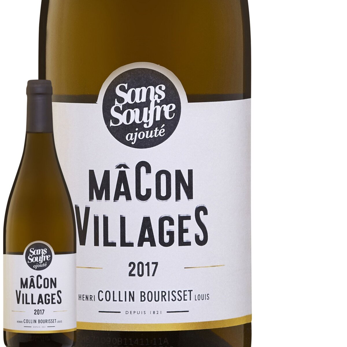 Macon Village Henry Collin et Louis Bourisset  vin Vegan Blanc 2017