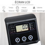 Voir la diapositive 4 : HOMCOM Vélo d'appartement semi-allongé magnétique écran LCD multifonction siège résistance réglable volant inertie 3 Kg gris