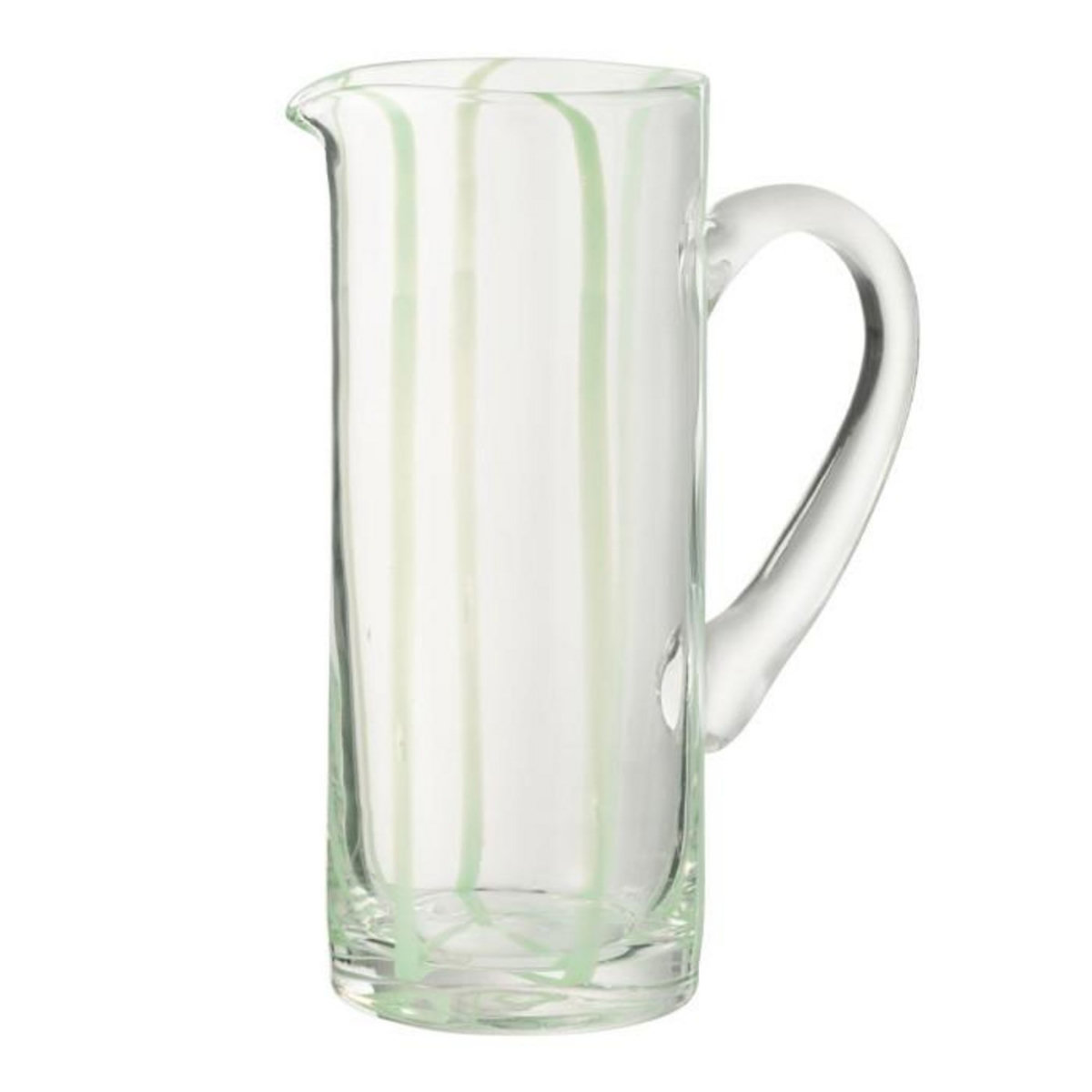 Paris Prix Carafe Rayures en Verre  Ophelie  25cm Vert