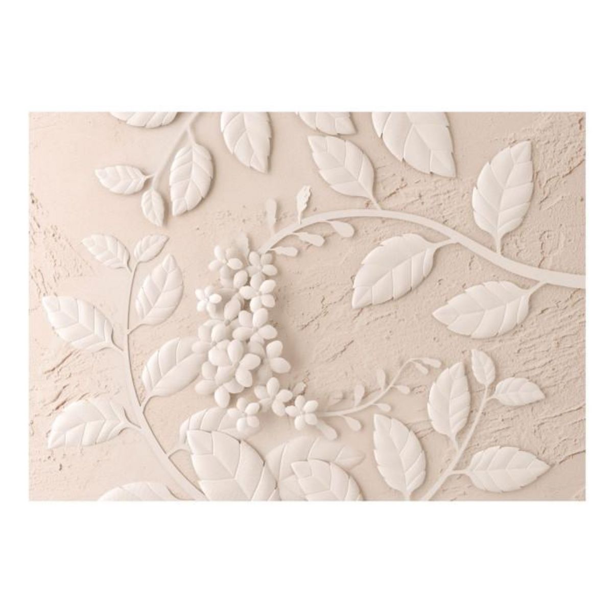 Paris Prix Papier Peint  Paper Flowers Beige