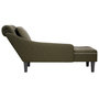 Voir la diapositive 5 : VIDAXL Fauteuil long et coussin/accoudoir droit vert armee similicuir