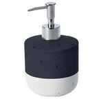 GUY LEVASSEUR Distributeur de savon bicolore en polyrésine HAMMAM. Coloris disponibles : Bleu