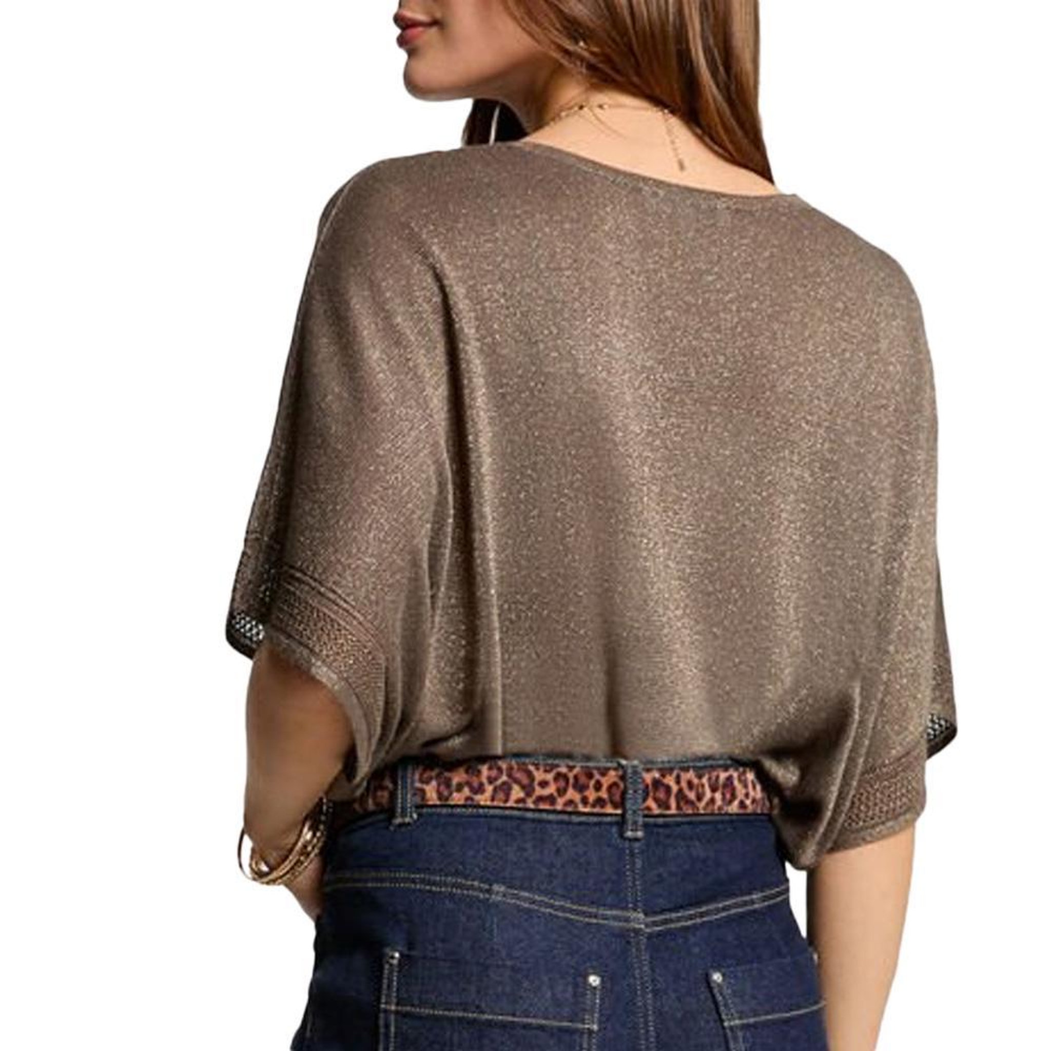 Voir la diapositive 2 : MORGAN Pull Marron Clair Femme Morgan MCHRIS