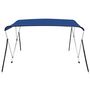 Voir la diapositive 4 : VIDAXL Auvent bimini a 3 arceaux Bleu 183x196x137 cm