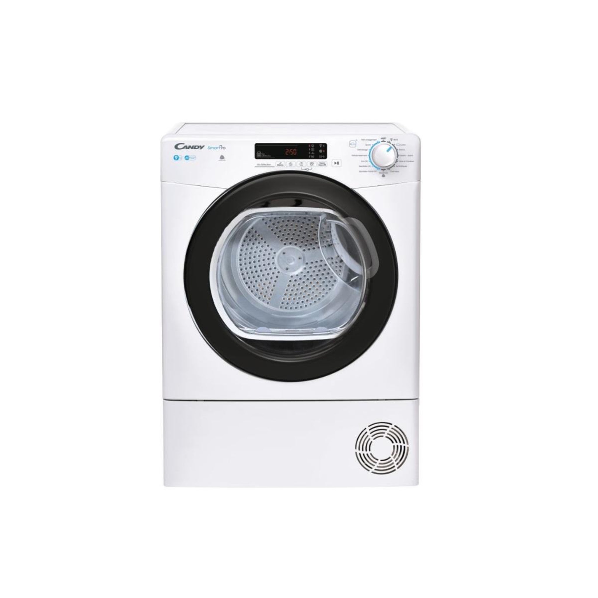 Voir la diapositive 1 : Candy Sèche-linge pompe à chaleur, à condensation 60cm 9kg blanc - csoec9dbg-47