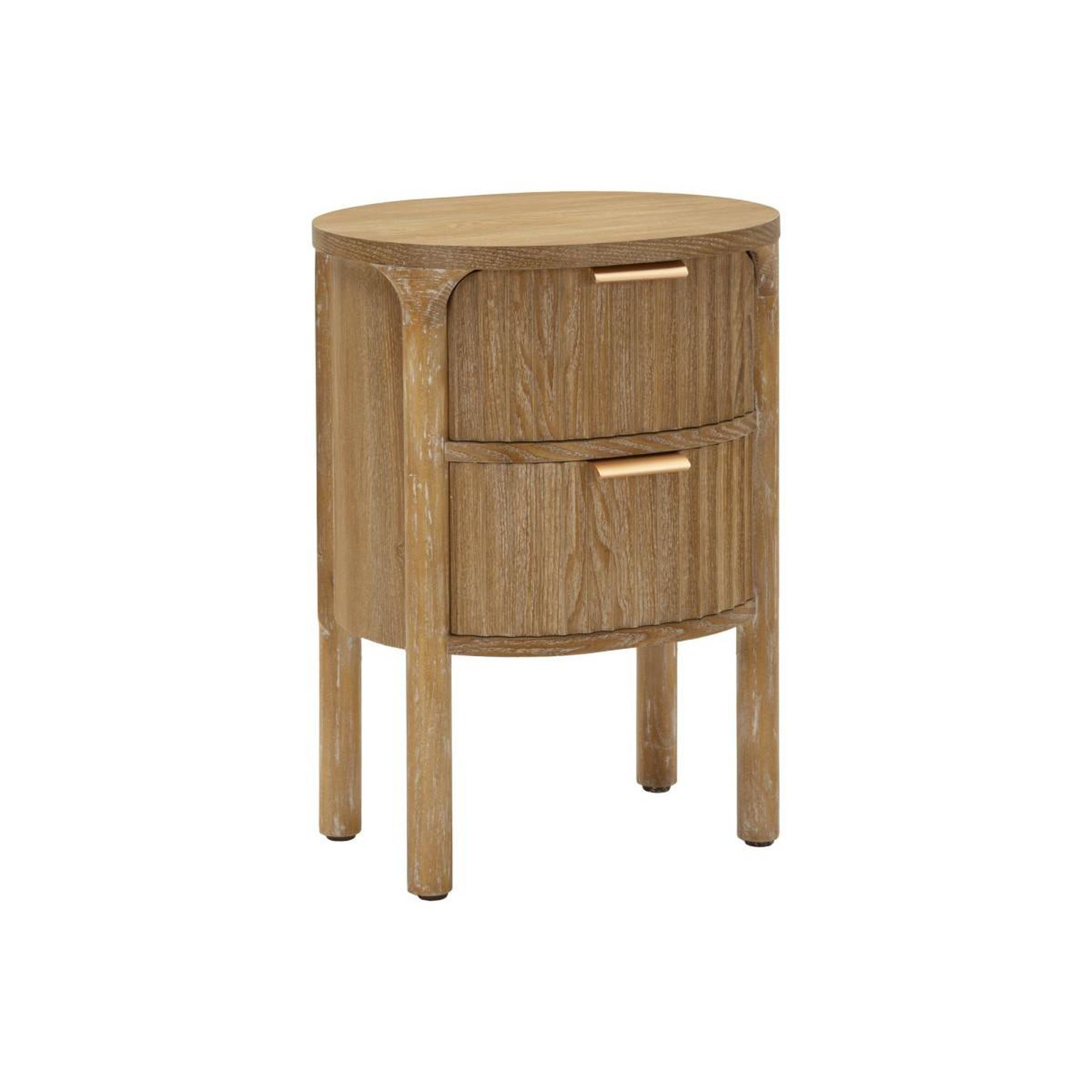 Paris Prix Table de nuit 2 tiroirs  goteborg  52cm naturel