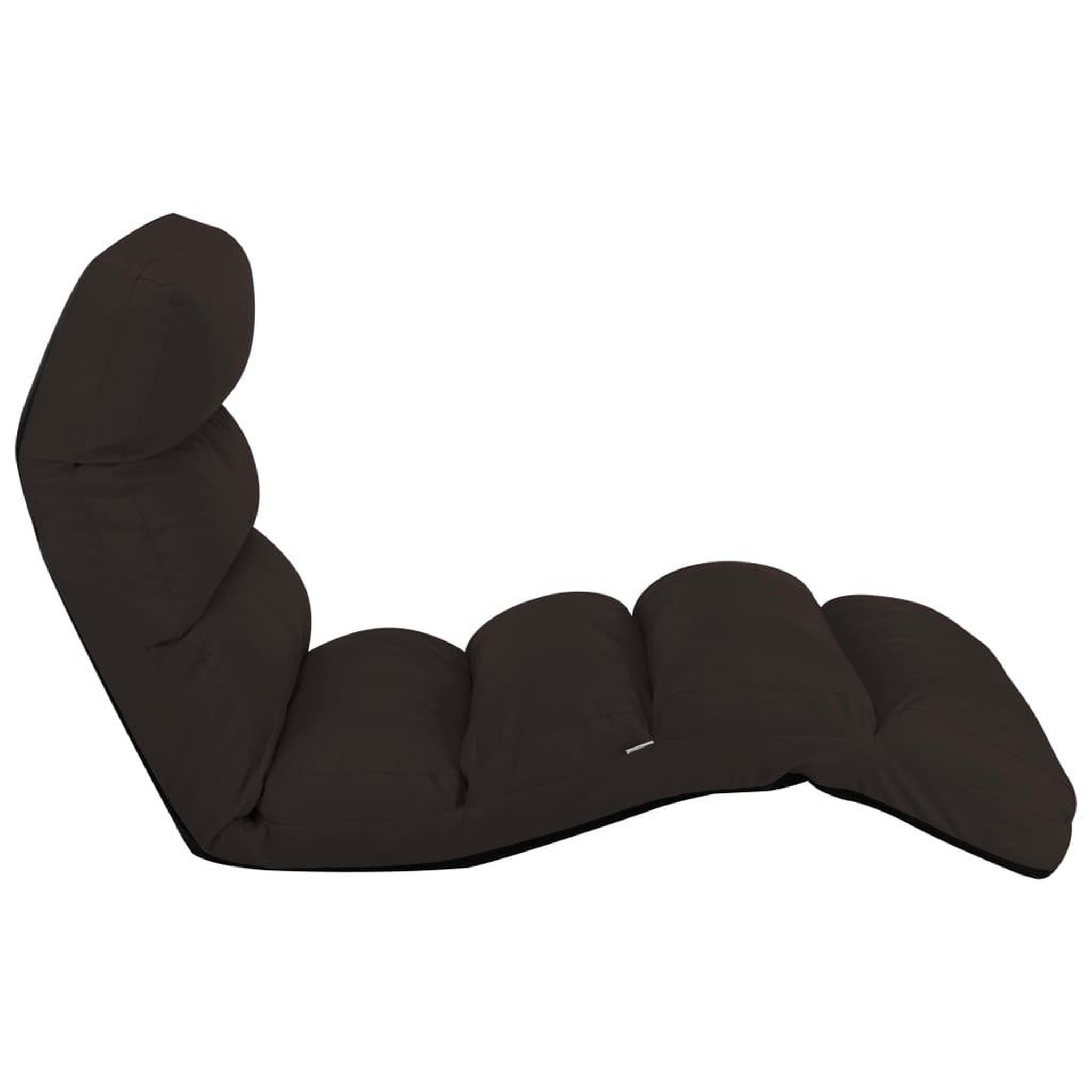 Voir la diapositive 3 : VIDAXL Chaise pliable de sol Marron Similicuir