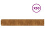 Voir la diapositive 2 : VIDAXL Bordures de pelouse 50 pcs 15x103 cm acier corten flexible