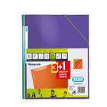 ELBA Lot de 4 chemises couleurs 24x32cm carte pelliculée