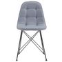 Voir la diapositive 3 : IDIMEX Lot de 4 chaises IMRAN, en synthétique