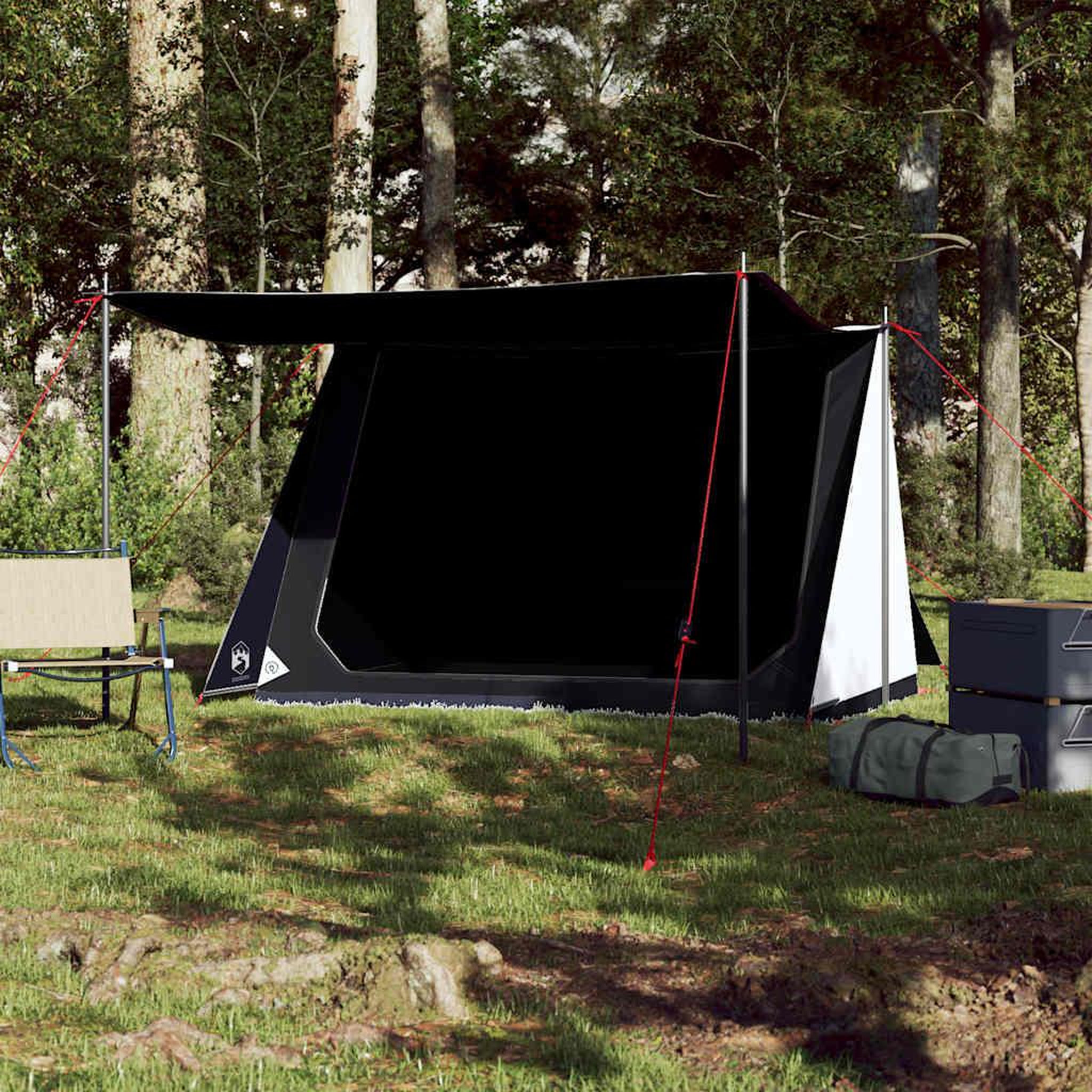 Voir la diapositive 3 : VIDAXL Tente de camping 2 personnes blanc tissu occultant impermeable