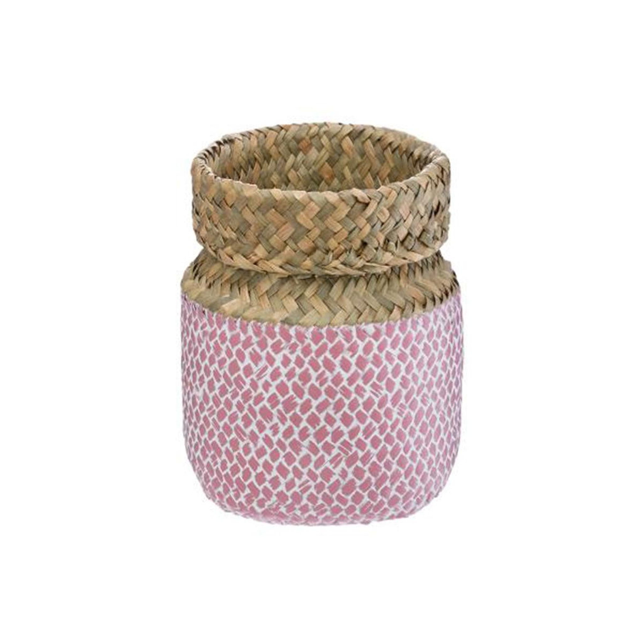 Voir la diapositive 4 : ATMOSPHERA Lot de 3 paniers de rangement  seagrass  24cm multicolore