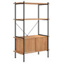 Voir la diapositive 2 : VIDAXL Etagere a 4 niveaux armoire 80x40x130cm Acier bois d'ingenierie