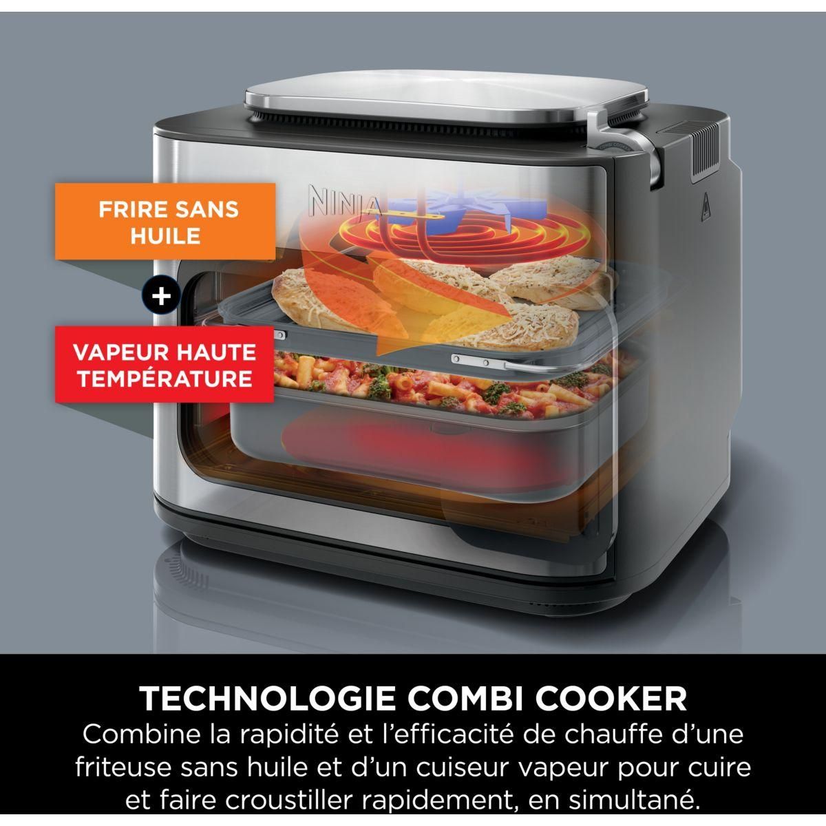 NINJA Multicuiseur SFP700EU gris/noir Combi Cooker 12,5L 12 modes de cuisson dont air fryer