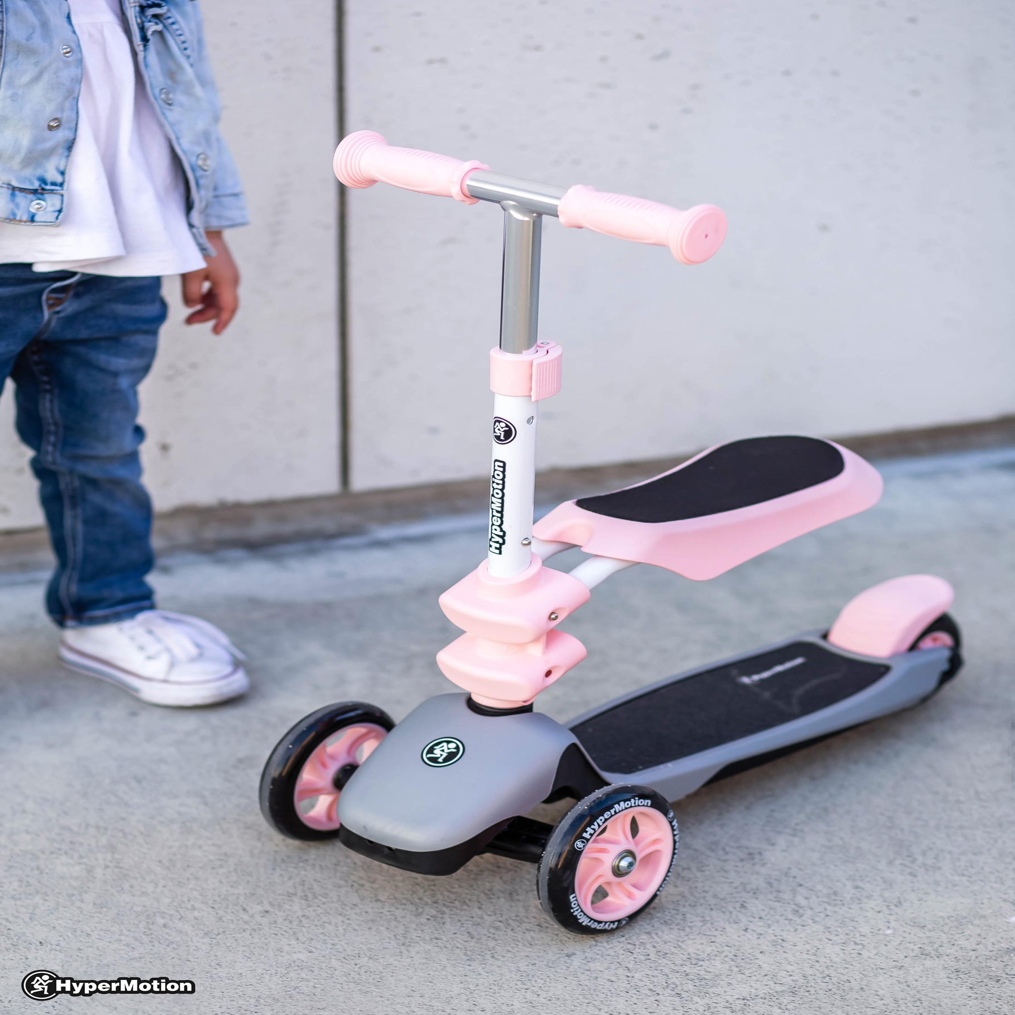 Voir la diapositive 6 : HYPERMOTION Trottinette Évolutive Enfant HyperMotion 3 en 1 avec Siège Amovible et Guidon Réglable