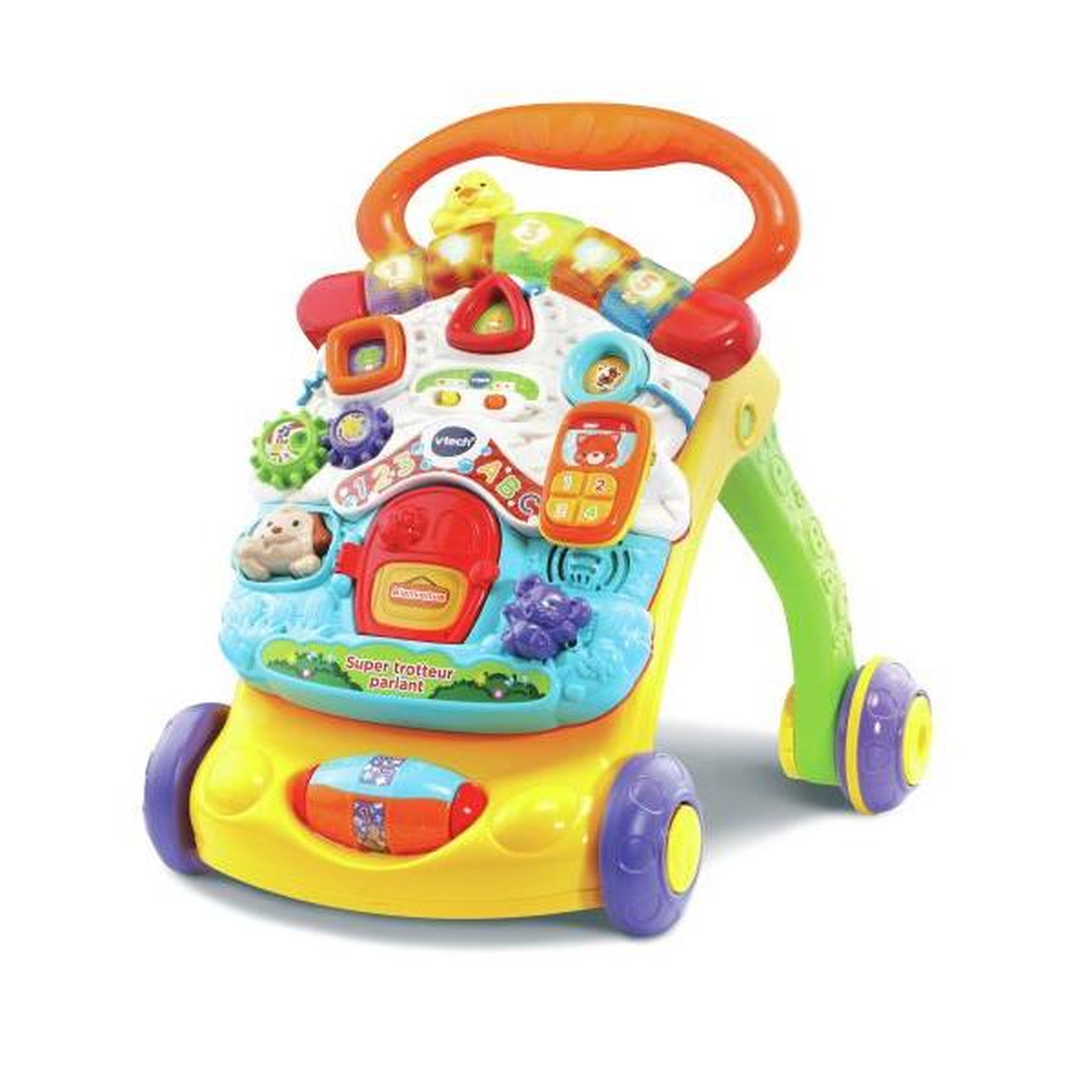 VTECH Porteur Trotteur VTECH - Super  Parlant 2 en 1 - Multicolore