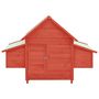 Voir la diapositive 3 : VIDAXL Poulailler Rouge et blanc 152x96x110 cm Bois de sapin massif