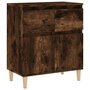 Voir la diapositive 2 : VIDAXL Buffet Chene fume 60x35x70 cm Bois d'ingenierie