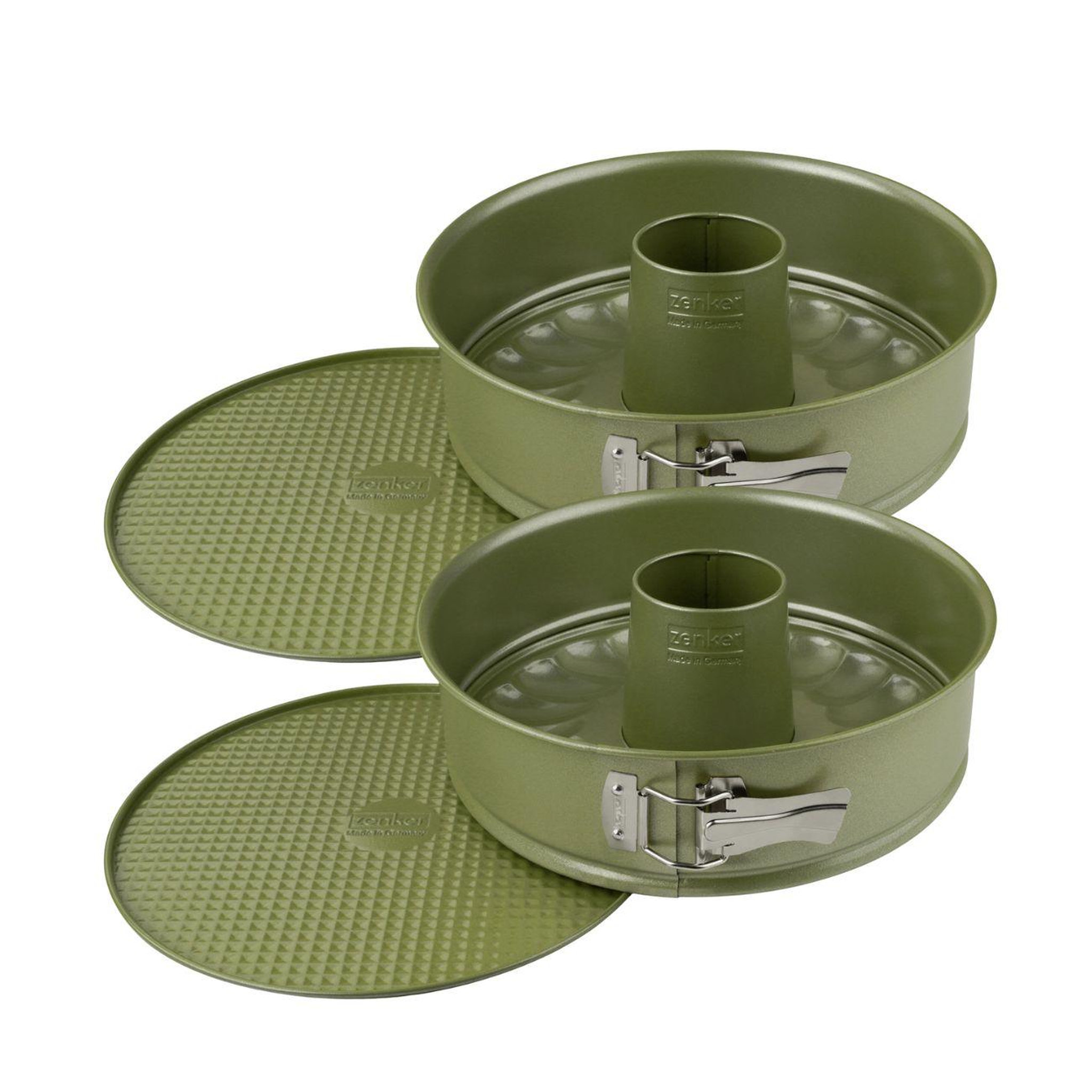 ZENKER Lot de 2 moules à manqué 26/26 cm en acier zenker green vision