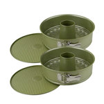ZENKER Ensemble de 2 Moules à manqué et à savarin double fond 26 cm Zenker Green Vision