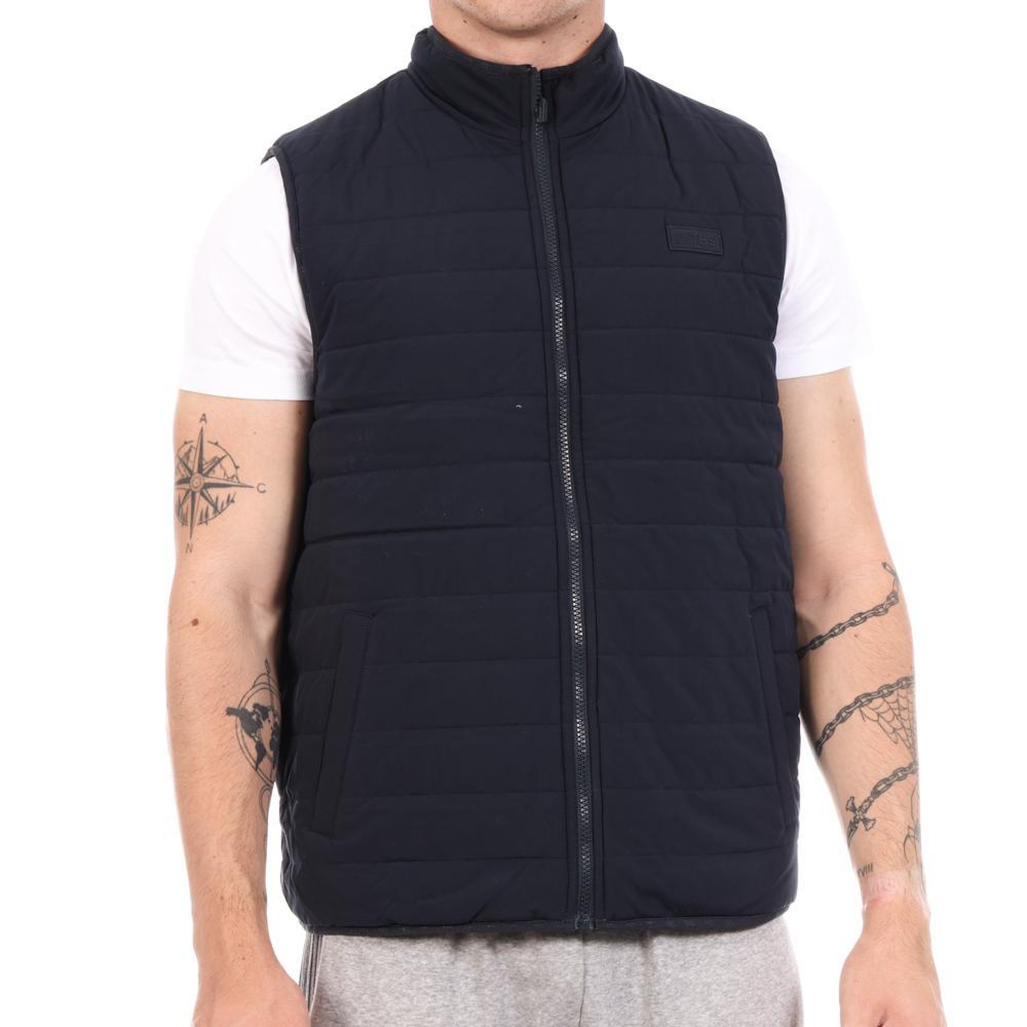 Voir la diapositive 2 : TBS Doudoune sans manches marine homme tbs josef