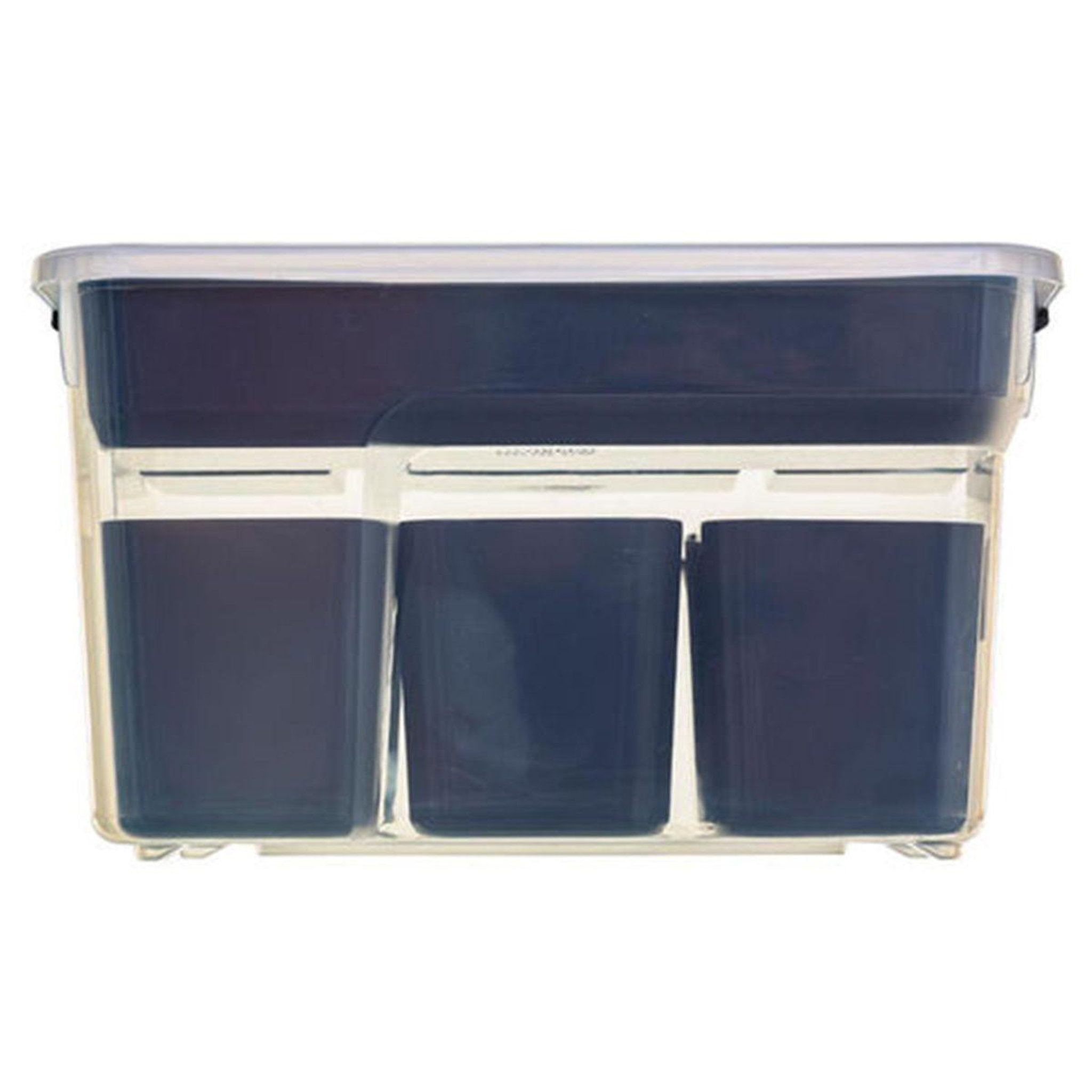 Voir la diapositive 2 : FIVE Boîte de rangement  10 compartiments  8l transparent