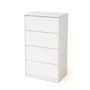 Voir la diapositive 3 : WEBABY Commode 4 tiroirs bois avec plan a langer 50 cm