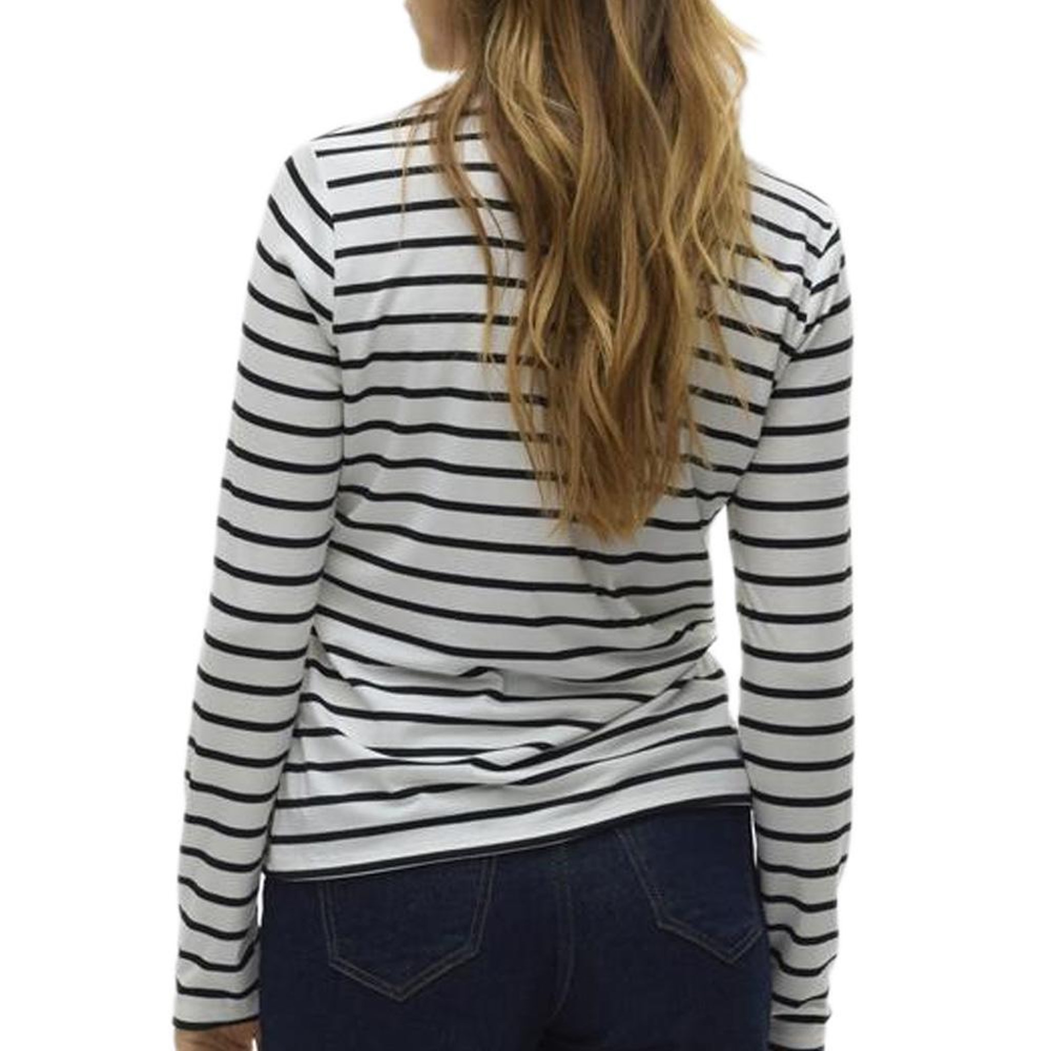 Voir la diapositive 2 : Vero Moda T-Shirt Blanc/Noir Femme Vero Moda Clara