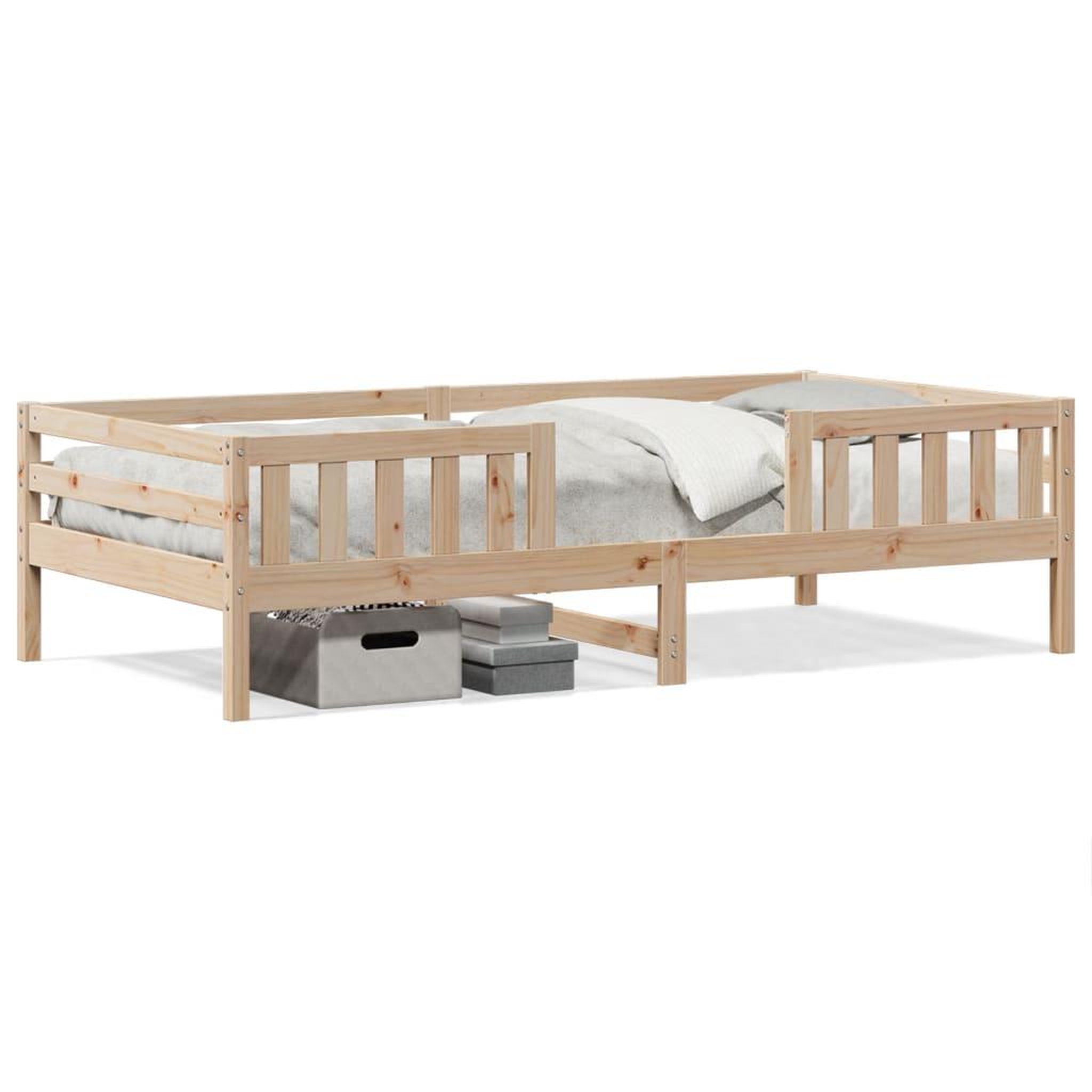 Voir la diapositive 2 : VIDAXL Cadre de lit sans matelas 90x190 cm bois de pin massif