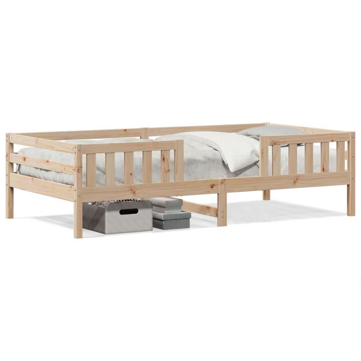 VIDAXL Cadre de lit sans matelas 90x190 cm bois de pin massif
