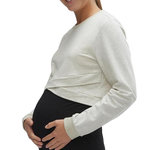 MAMALICIOUS T shirt Manches Longues  Chiné Femme Mamalicious Jose. Coloris disponibles : Gris