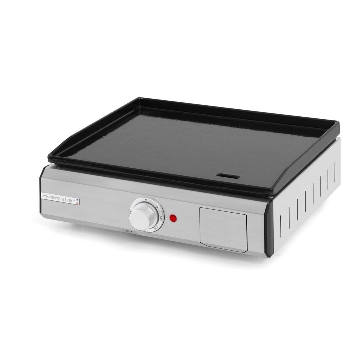 Riviera & Bar Plancha électrique QPL1045 émaillée à poser, 45x35 cm