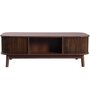 Voir la diapositive 5 : MERAX Table Basse 100 Cm Marron Avec 1 Tiroir