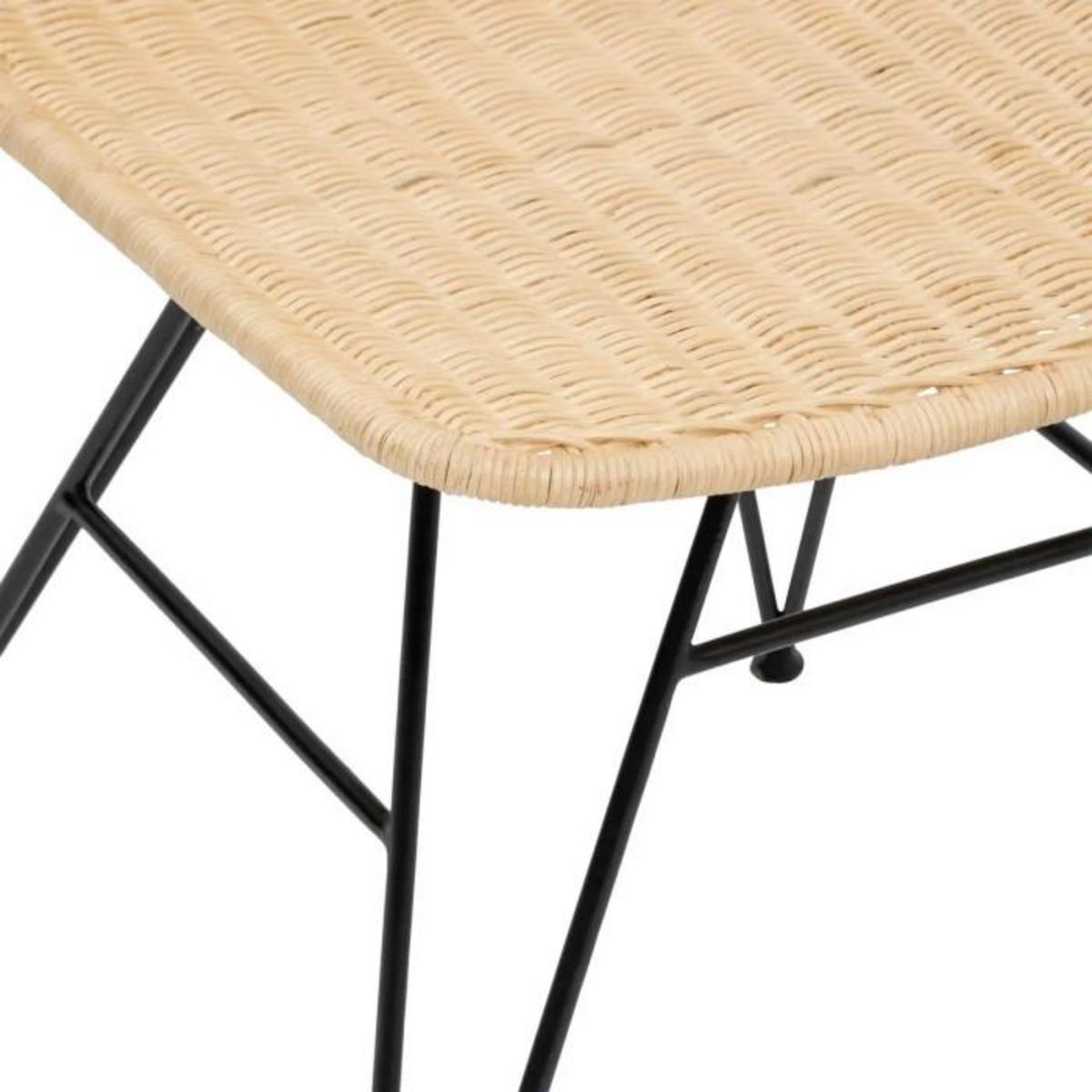 ATMOSPHERA Lot de 3 Chaises en Rotin  May  86cm Naturel