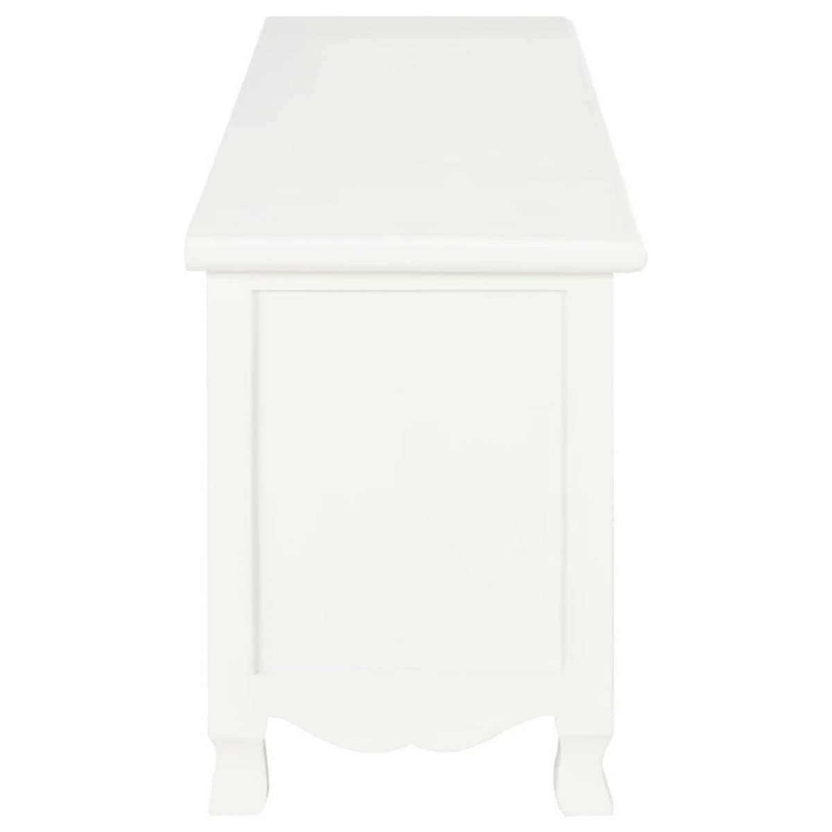 VIDAXL Meuble TV Blanc 120x30x40 cm Bois