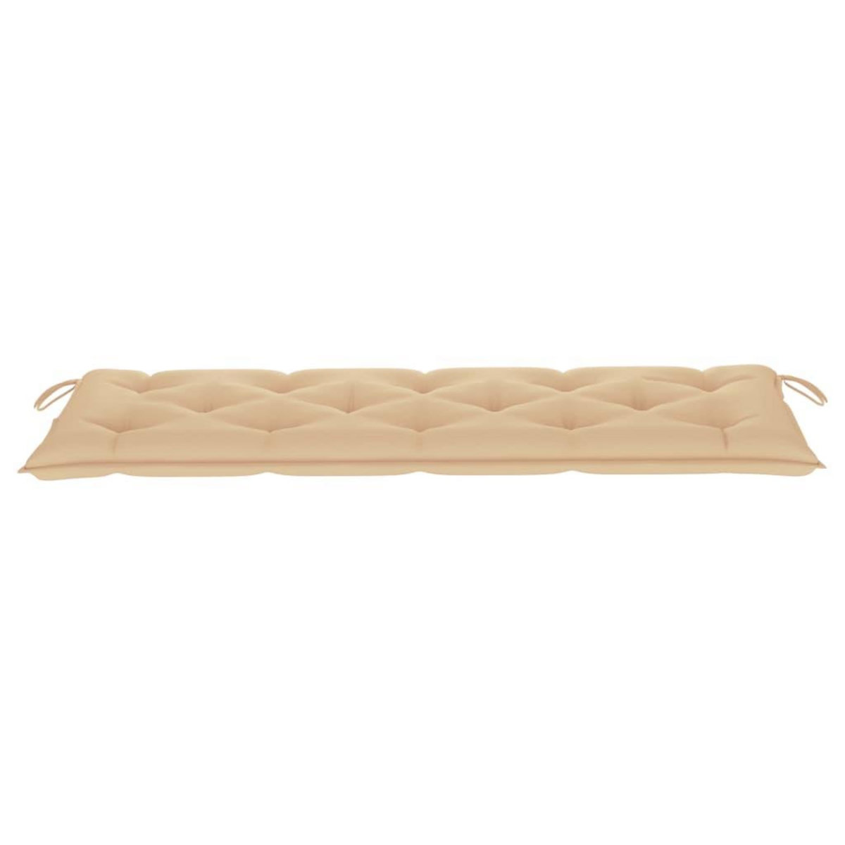 VIDAXL Banc de jardin empilable et coussin 159 cm Bois de teck massif